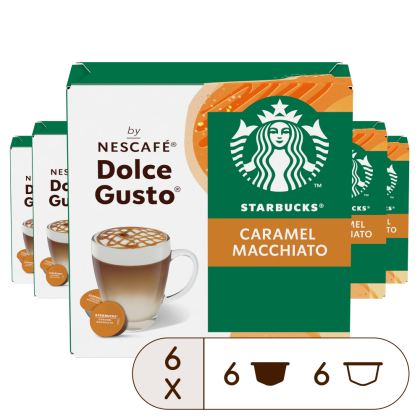 PACK OFERTA CAFÉ STARBUCKS CARAMEL MACCHIATO X6 CAJAS