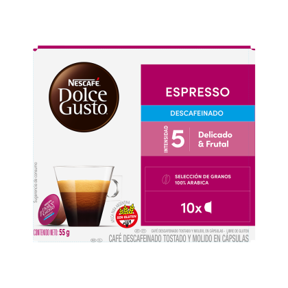 Espresso Descafeinado 10 C&aacute;psulas