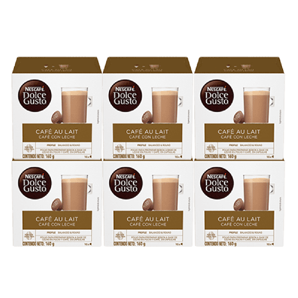 NESCAFE DOLCE GUSTO Cafetera Piccolo Xs Cápsulas Nescafé Negros x3 cajas