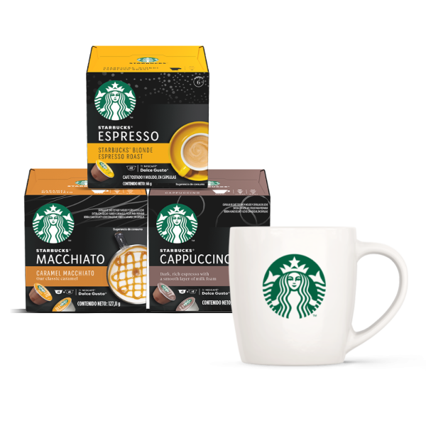 3 CAJAS STARBUCKS + 1 MUG DE REGALO