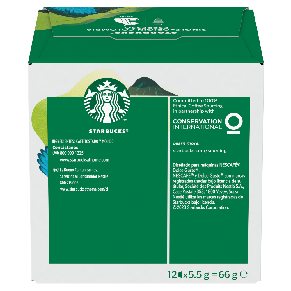 Cápsulas Starbucks® Espresso Colombia NESCAFÉ® Dolce Gusto®