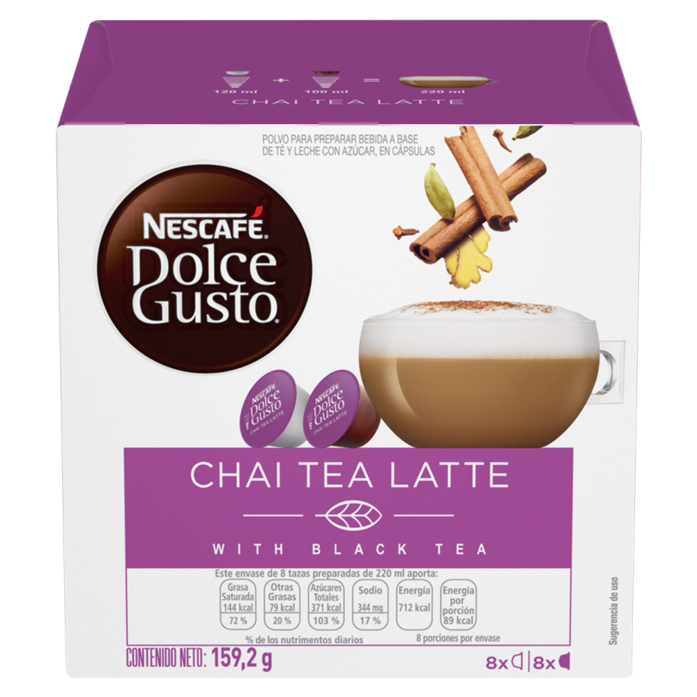 Cápsulas Chai Tea Latte NESCAFÉ® Dolce Gusto®
