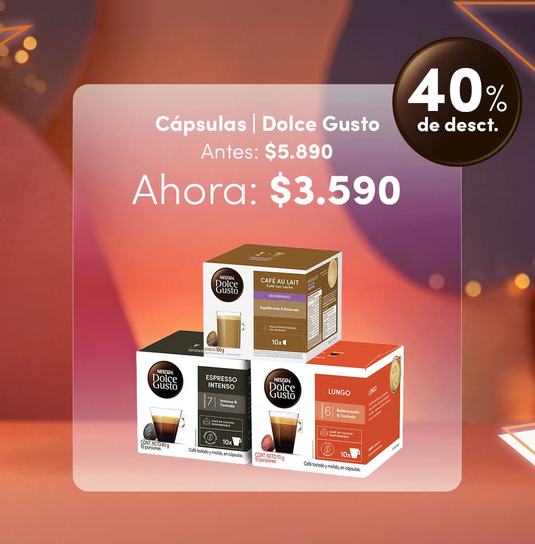 Cápsulas Dolce Gusto