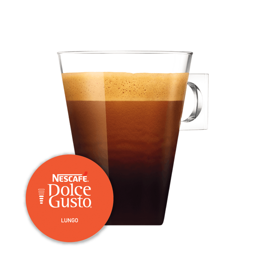 Cápsula con taza de Café Lungo de NESCAFÉ Dolce Gusto